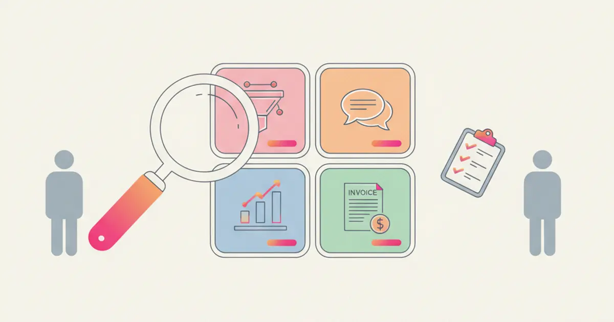 Checklist for choosing the right CRM with feature comparison table