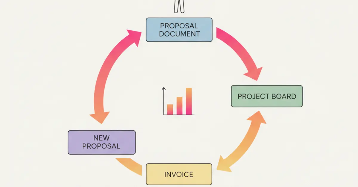 Freelancer using CRM to manage client pipeline and invoicing