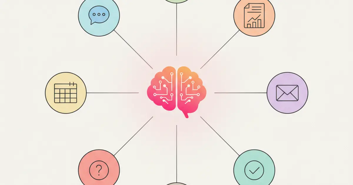 AI assistant working inside CRM platform with automated tasks